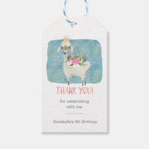 Étiquettes-cadeau Llama Amour Merci Cute Adorable Filles Anniversair