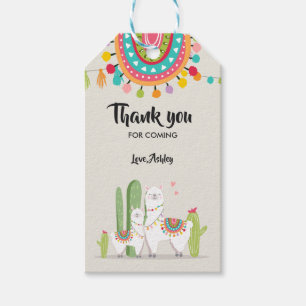 Étiquettes-cadeau Llama merci tags Fiesta Cactus Alpaca Mexicain