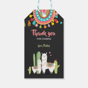 Étiquettes-cadeau Llama merci tags Fiesta Cactus Alpaca Mexicain