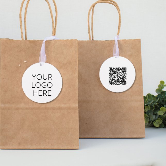 Étiquettes Cadeau Logo Créez votre code QR (Créateur téléchargé)