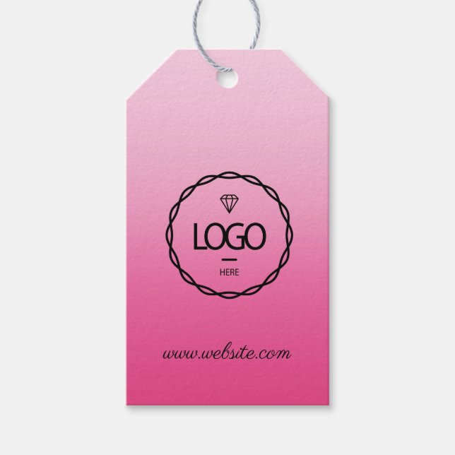 Étiquettes-cadeau Logo de l'entreprise Description du produit Boutiq (Devant)