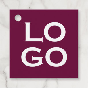Étiquettes Cadeau Logo de société ou d'entreprise personnalisé sur f