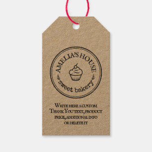 Étiquettes-cadeau Logo d'entreprise fait maison sur mesure simple Pr