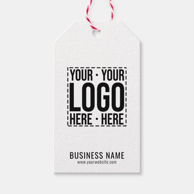Étiquettes-cadeau Logo d'entreprise personnalisé Entreprise Cool mod (Devant)