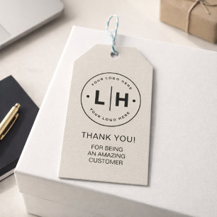 Étiquettes-cadeau Logo d'entreprise personnalisé pour la promotion