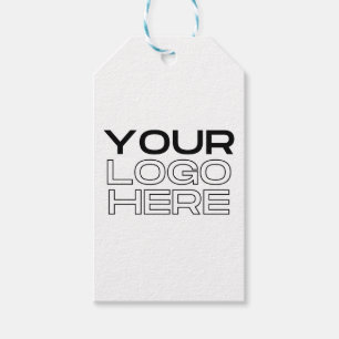 Étiquettes-cadeau Logo d'entreprise personnalisé XL grand