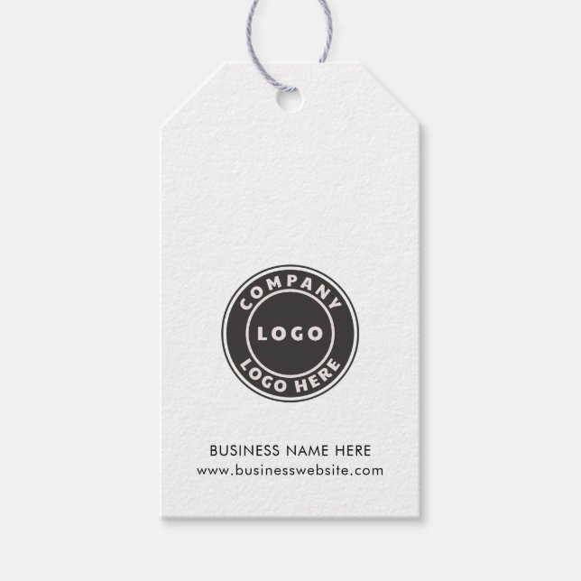Étiquettes-cadeau Logo d'entreprise Promotion simple (Devant)