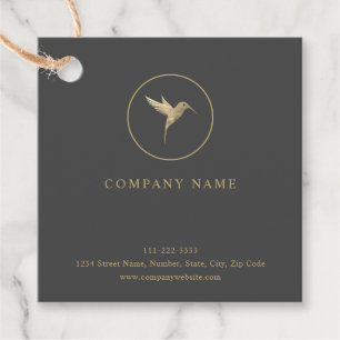 Étiquettes Cadeau Logo d'oiseaux de Humming