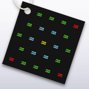 Étiquettes Cadeau Logo ou Modèle Motif d'image téléchargé moderne