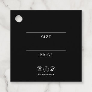 Étiquettes Cadeau Logo Social Media Professional Favoriser Tags