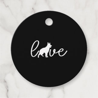 Étiquettes Cadeau Love Australian Cattle Dog