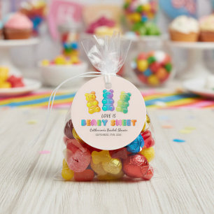 Étiquettes Cadeau Love Is Beary Sweet Candyland Enterrement de Vie d