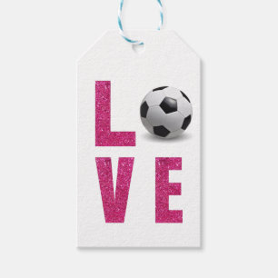 Étiquettes-cadeau Love Soccer
