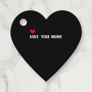 Étiquettes Cadeau Love You More Minimalist Love Quote 