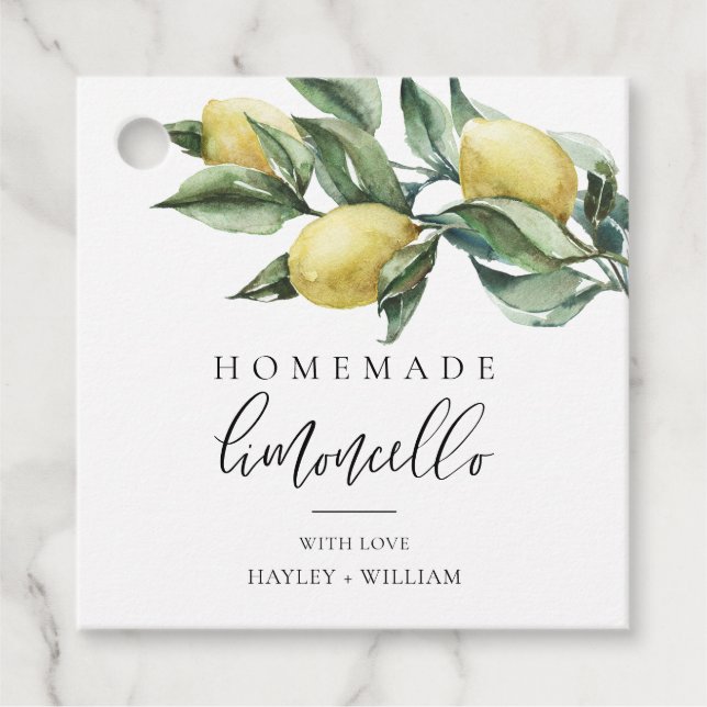Étiquettes Cadeau Lucas Limoncello (Devant)