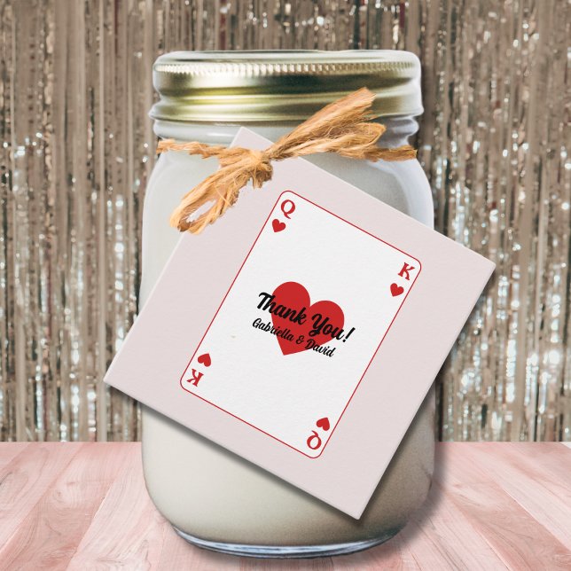 Étiquettes Cadeau Lucky In Love Couples Douche Merci (Lucky In Love Couples Shower Thank You Favor Tags)