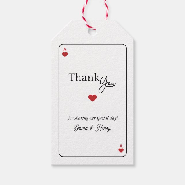 Étiquettes-cadeau Lucky in Love Wedding  (Devant)