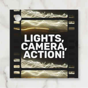 ÉTIQUETTES CADEAU LUMIÈRE, APPAREIL PHOTO, ACTION !
