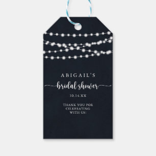 Étiquettes-cadeau Lumières Guirlandes Rustiques Baby Shower