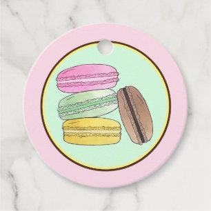 Étiquettes Cadeau Macaron French Pastry Cookies Macarons Pâtisserie