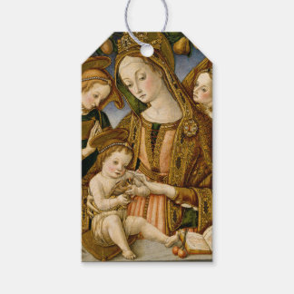 Étiquettes-cadeau Madonna Jésus Christ Anges Noël élégant