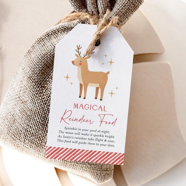 Étiquettes-cadeau Magical Reindeer Food Christmas Holiday (Créateur téléchargé)
