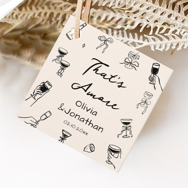 Étiquettes Cadeau Main Noire Tiré Que Plus De Fête (Créateur téléchargé)