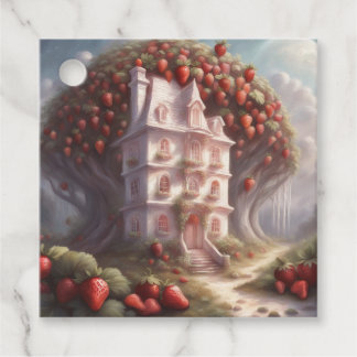 Étiquettes Cadeau Maison et fête de caramel de fraises