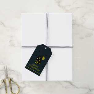 Étiquettes-cadeau Maison hantée, Joyeux Halloween