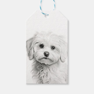 Étiquettes-cadeau Maltais personnalisable