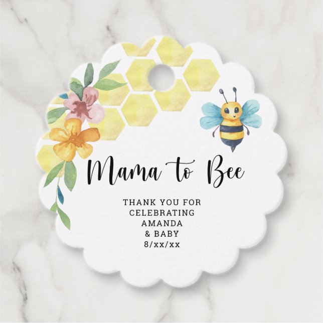 Étiquettes Cadeau Mama à Bee (Devant)