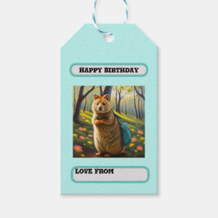 Étiquettes-cadeau Mama Meerkat Anniversaire Shopping, Anniversaire