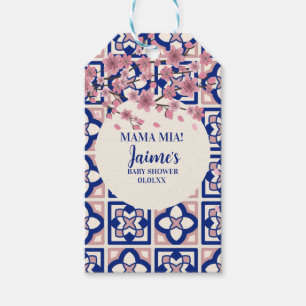 Étiquettes-cadeau Mama Mia Baby Shower Cerisiers en Fleurs