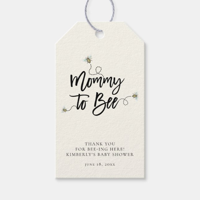 Étiquettes-cadeau Maman À Être Baby shower (Devant)