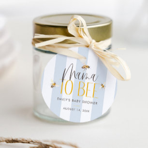Étiquettes Cadeau Maman to Bee Honey Baby shower bleu