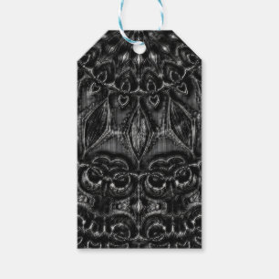 Étiquettes Cadeau Mandala Charcoal