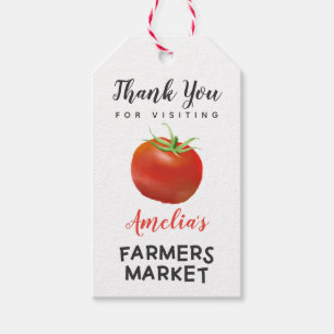 Étiquettes-cadeau Marché agricole Anniversaire Fête Merci Favor