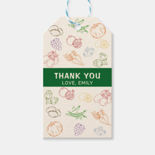 Étiquettes-cadeau Marché des agriculteurs cultivés localement