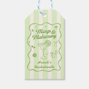 Étiquettes-cadeau Margarita thème Bachelorette fête