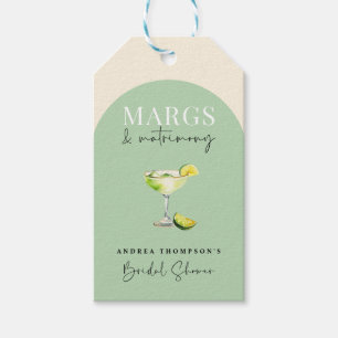 Étiquettes-cadeau Marges élégantes chic et Fête des mariées de maria