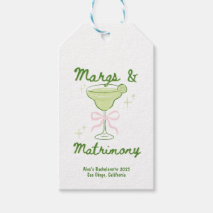 Étiquettes-cadeau Marges & Mariage Bachelorette personnalisée