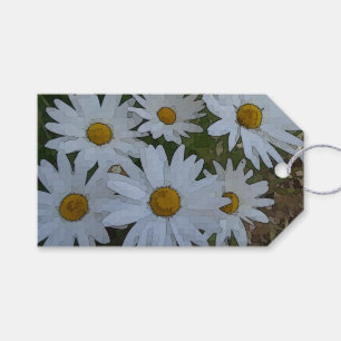 Étiquettes-cadeau Marguerite blanche