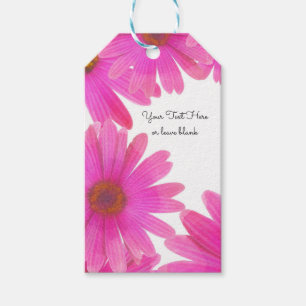 Étiquettes-cadeau Marguerites roses Fleur de marguerite Élégant cade