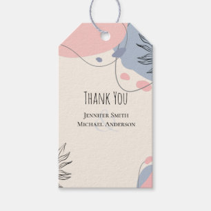 Étiquettes-cadeau Mariage Abstrait moderne scandinave japonais
