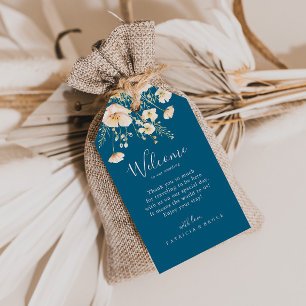 Étiquettes-cadeau Mariage Boho Blush classique Accueil Fleur sauvage