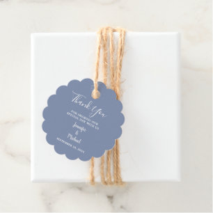 Étiquettes Cadeau Mariage campagnard rustique feuille Merci