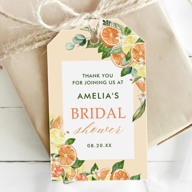 Étiquettes-cadeau Mariage Citron Main Squeeze (Créateur téléchargé)