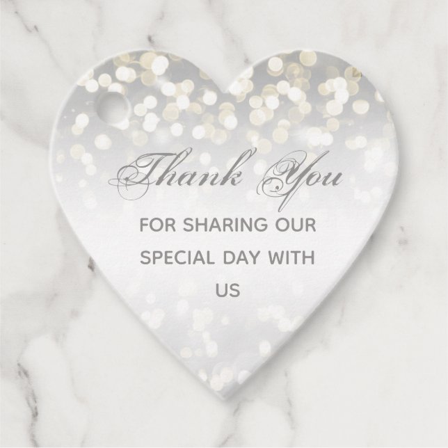 Étiquettes Cadeau Mariage d'argent et d'or (Devant)