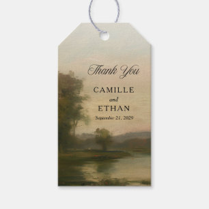 Étiquettes-cadeau Mariage de Domaine Élégant Remerciements
