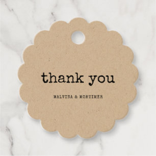 Étiquettes Cadeau mariage de machine à écrire minimaliste vintage